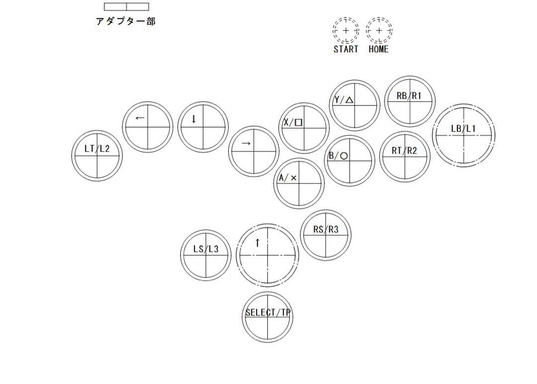 【SF6カスタム】レバーレスコントローラー　スト6向けボタン配置　アケコン　増設