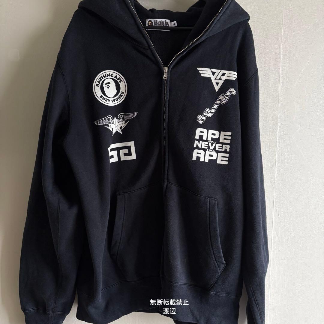 BAPE APEジップパーカー A BATHING APE