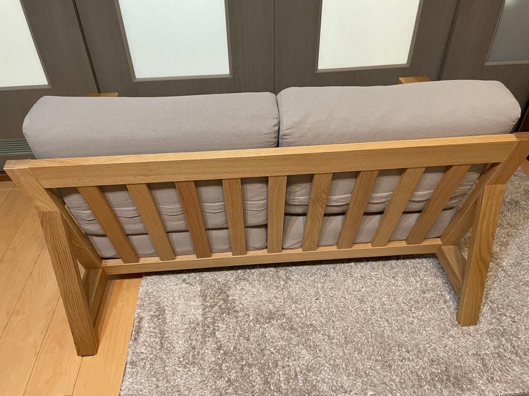 無印良品　フェザーポケットコイル2シーター