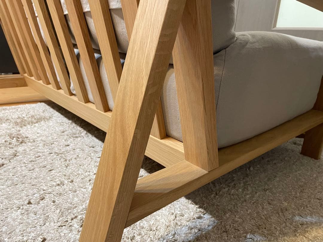 無印良品　フェザーポケットコイル2シーター