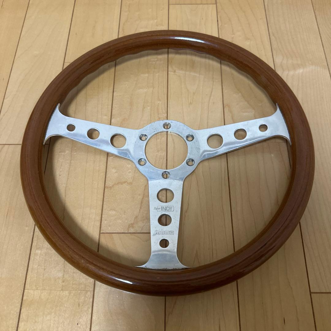MOMO モモ ウッドステアリング スーパーインディ