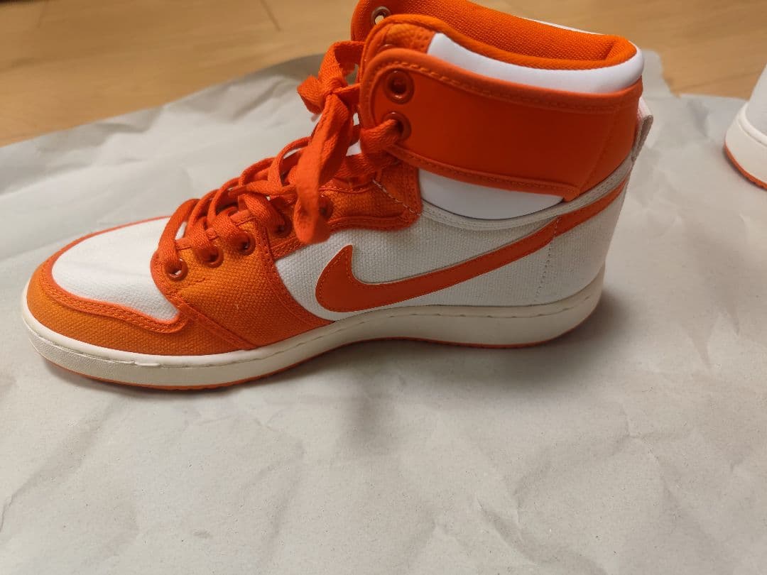 NIKE エアジョーダン1 KO オレンジ/ホワイト 27.5cm 美品 箱なし