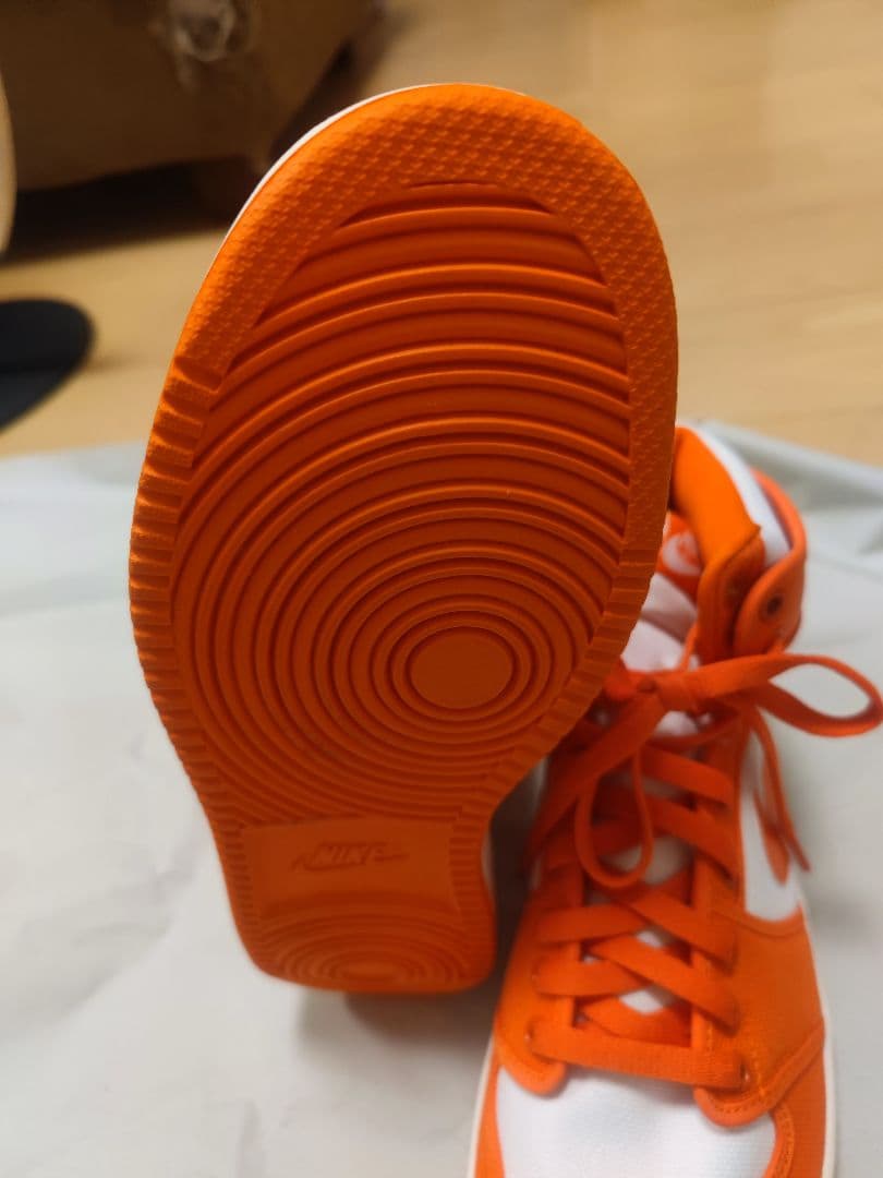 NIKE エアジョーダン1 KO オレンジ/ホワイト 27.5cm 美品 箱なし
