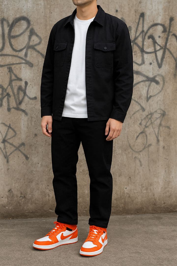 NIKE エアジョーダン1 KO オレンジ/ホワイト 27.5cm 美品 箱なし