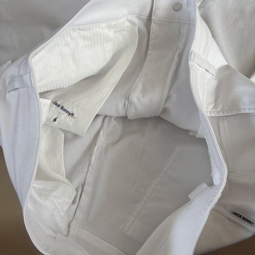 新品　ジャックバニー　メンズ　ドラえもんコラボ　裏起毛　ホワイト　パンツ　LL