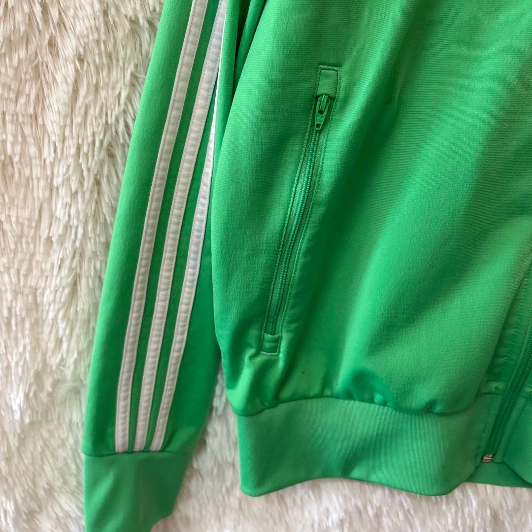 adidas 美品/希少明緑 グリーンファイヤーバードトラックジャケットメンズ