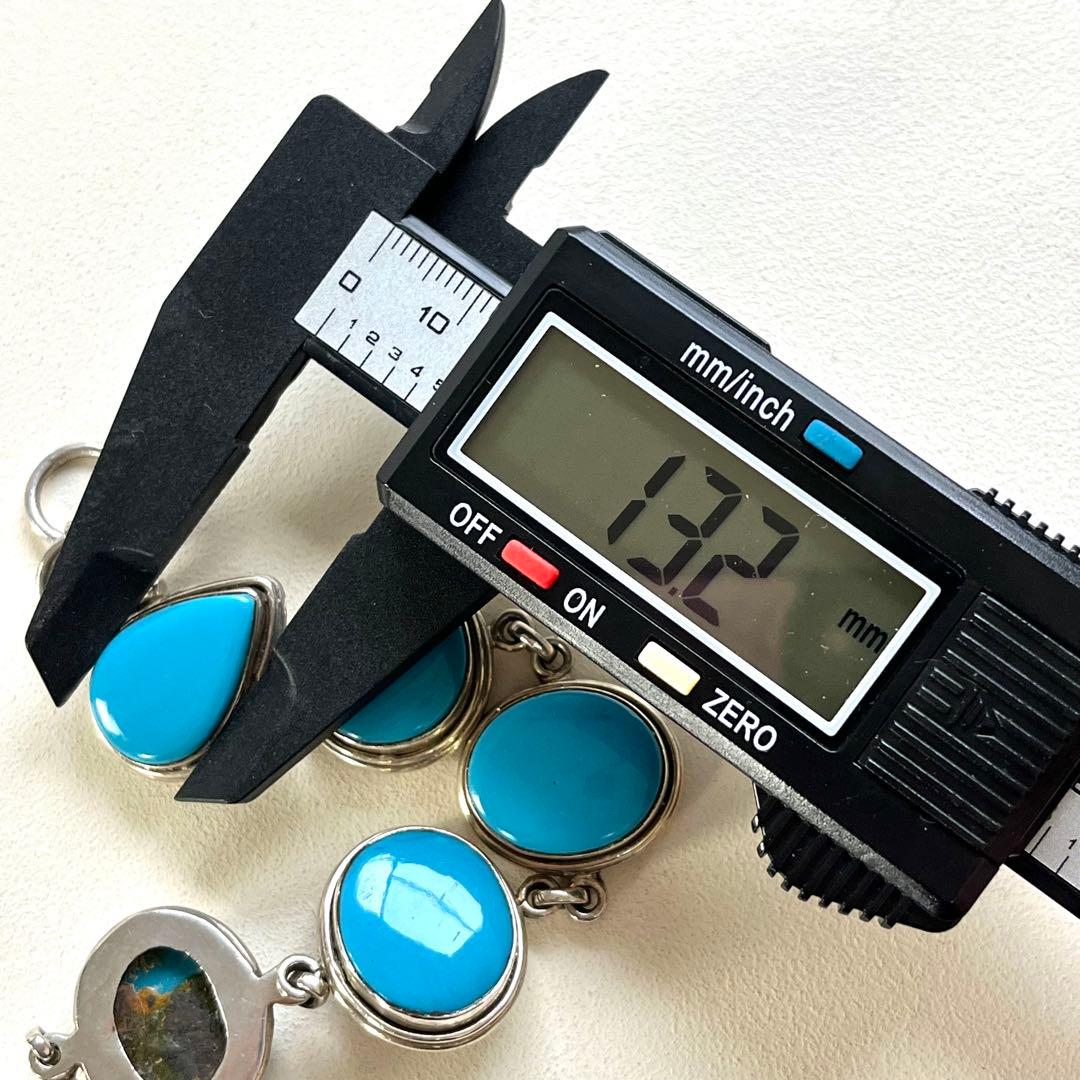 美品✨VINTAGE ターコイズ ブレスレット 925 インディアンジュエリー