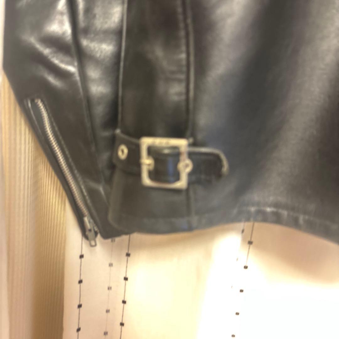 Schott ブラック シングルライダースジャケット アメリカ製