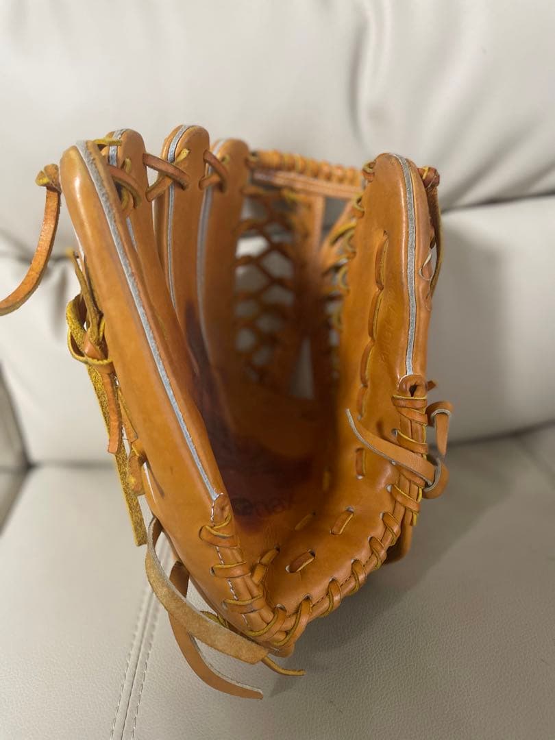 ご予約済み　ザナックス　硬式 野球グローブ 左投げ用　外野手　収納袋付き