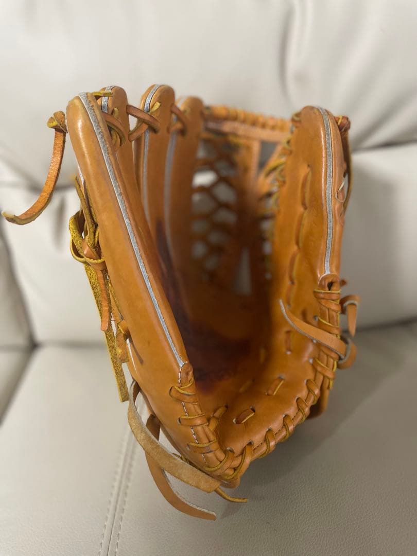 ご予約済み　ザナックス　硬式 野球グローブ 左投げ用　外野手　収納袋付き