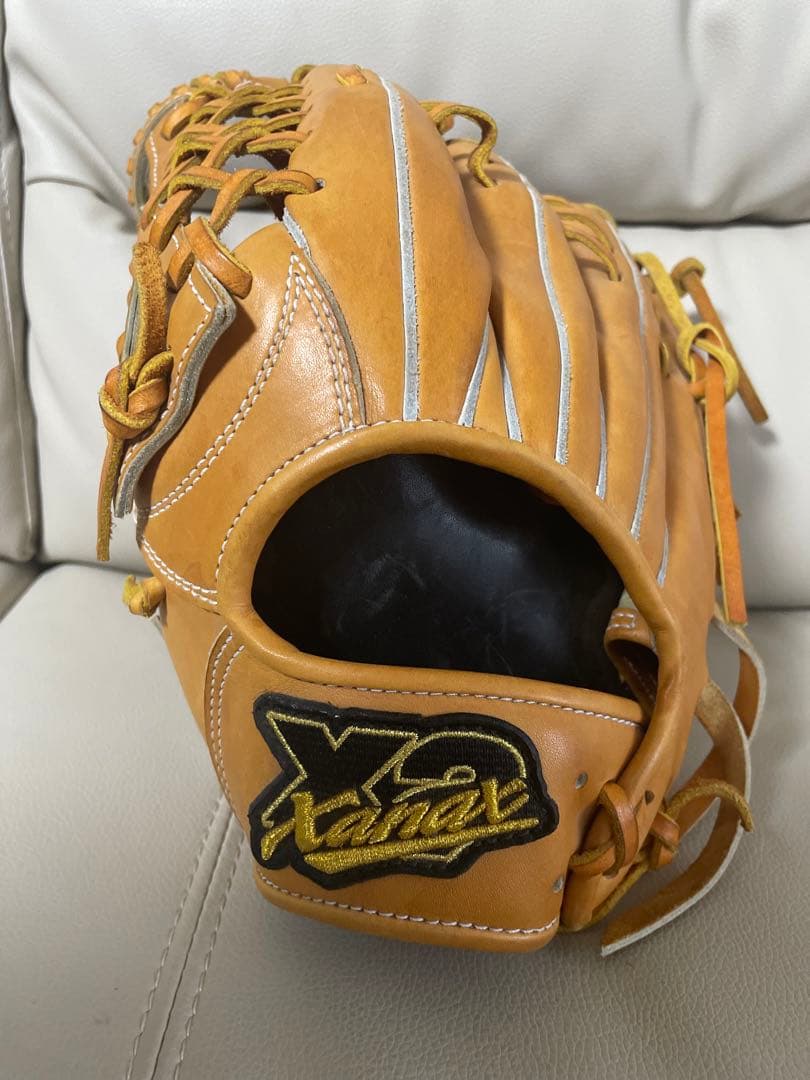 ご予約済み　ザナックス　硬式 野球グローブ 左投げ用　外野手　収納袋付き