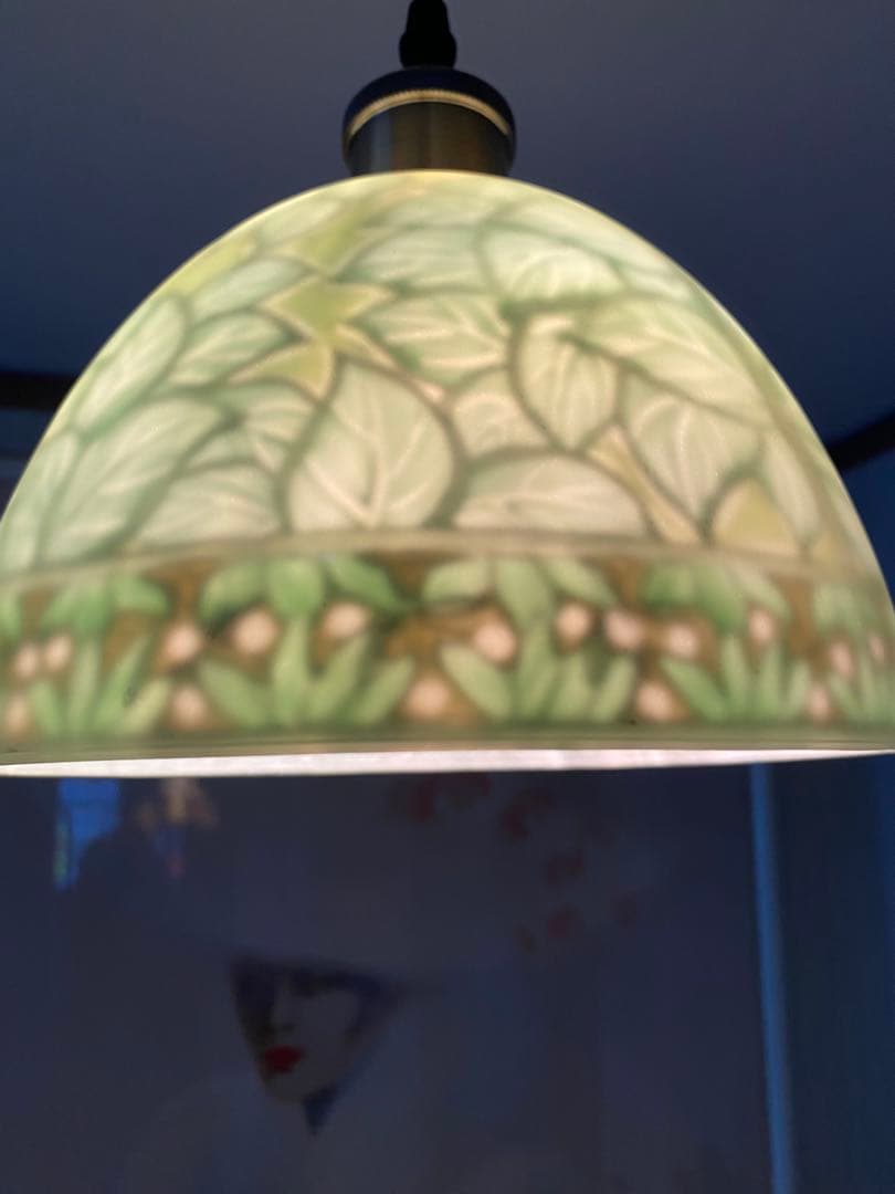 アルフォンス ミュシャ画 ペンダントランプ照明 アンティーク調