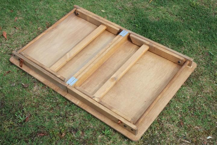 ハンドメイド　折りたたみフォールディングテーブル90　キャンプ　アウトドア