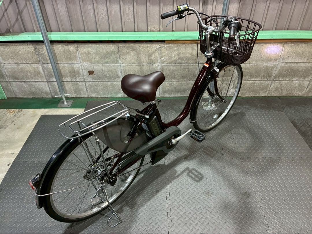 №8609 電動自転車　ヤマハ　パスナチュラ 26インチ ブラウン