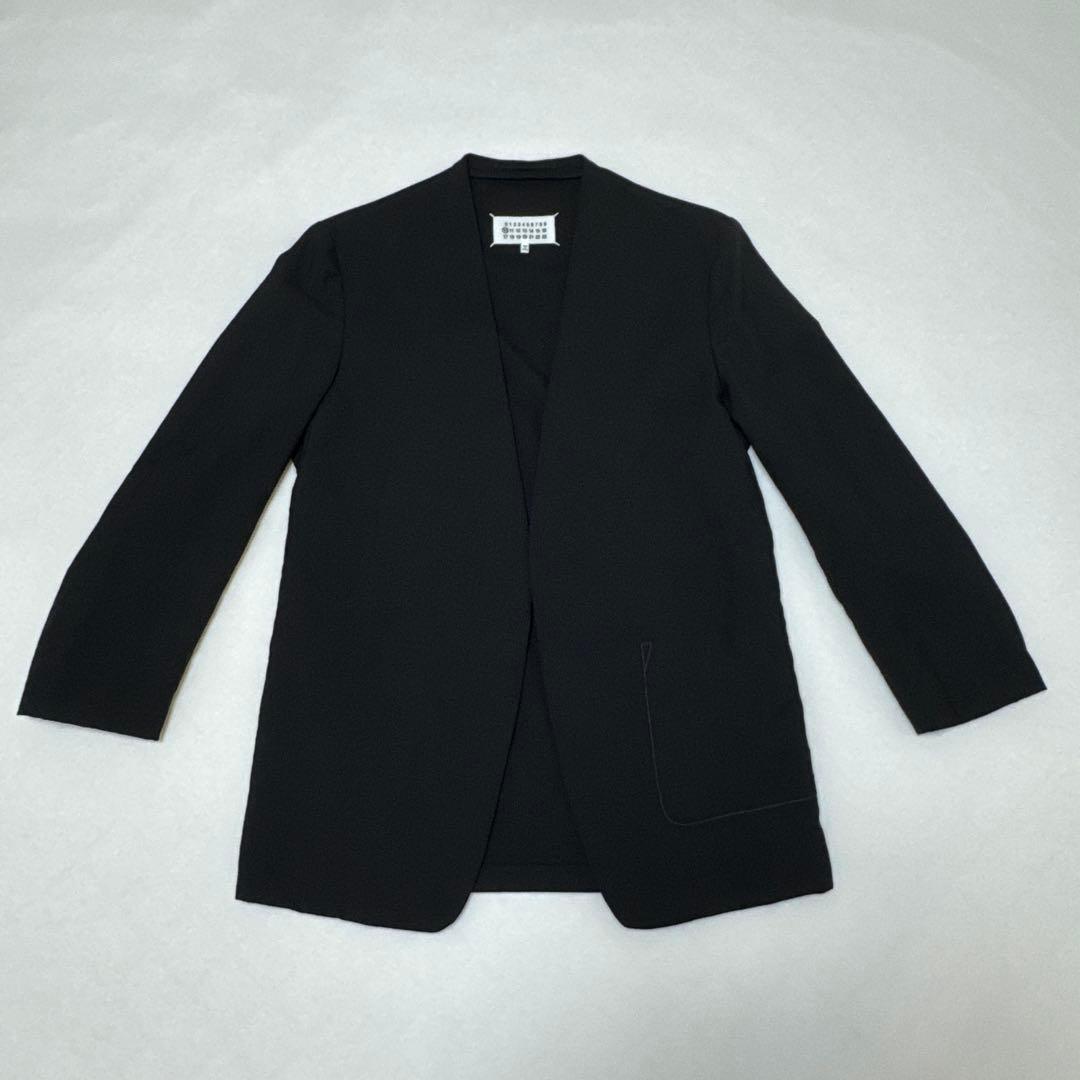 袖詰め済】メゾンマルジェラ ノーカラージャケット 44 - メルカリ
