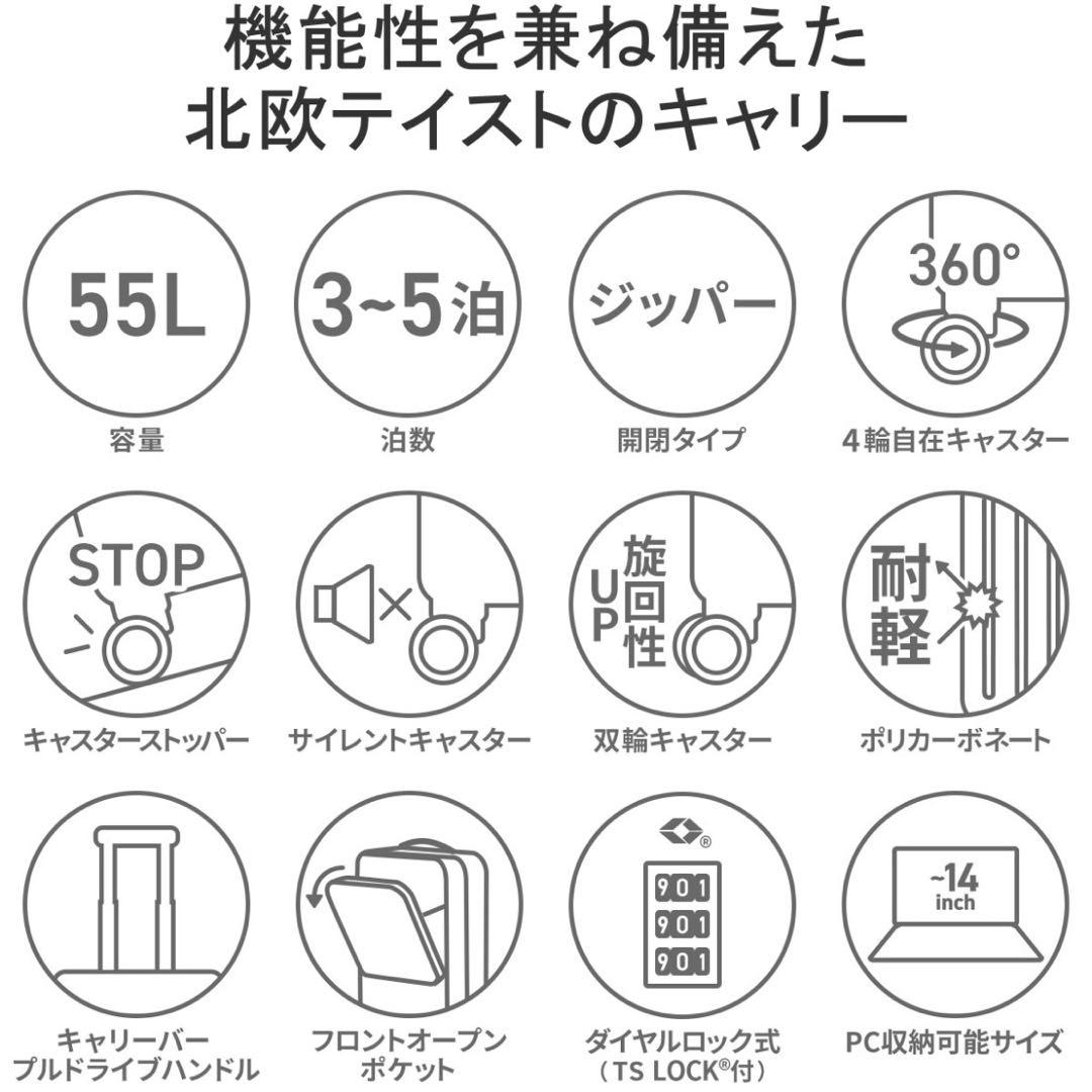 イノベーター　スーツケースMサイズ55L/ディープシー⭐︎送料込