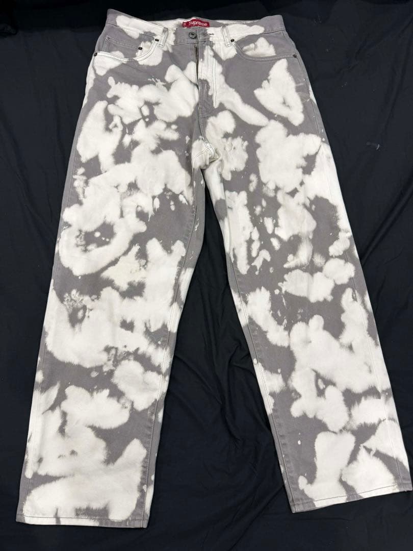 パンツ Supreme Baggy Jean Bleached