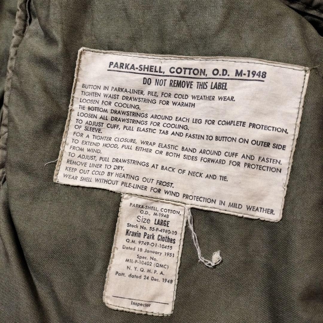 m48　パーカー　モッズコート　オリジナル　Lサイズ　m51　m65　40s