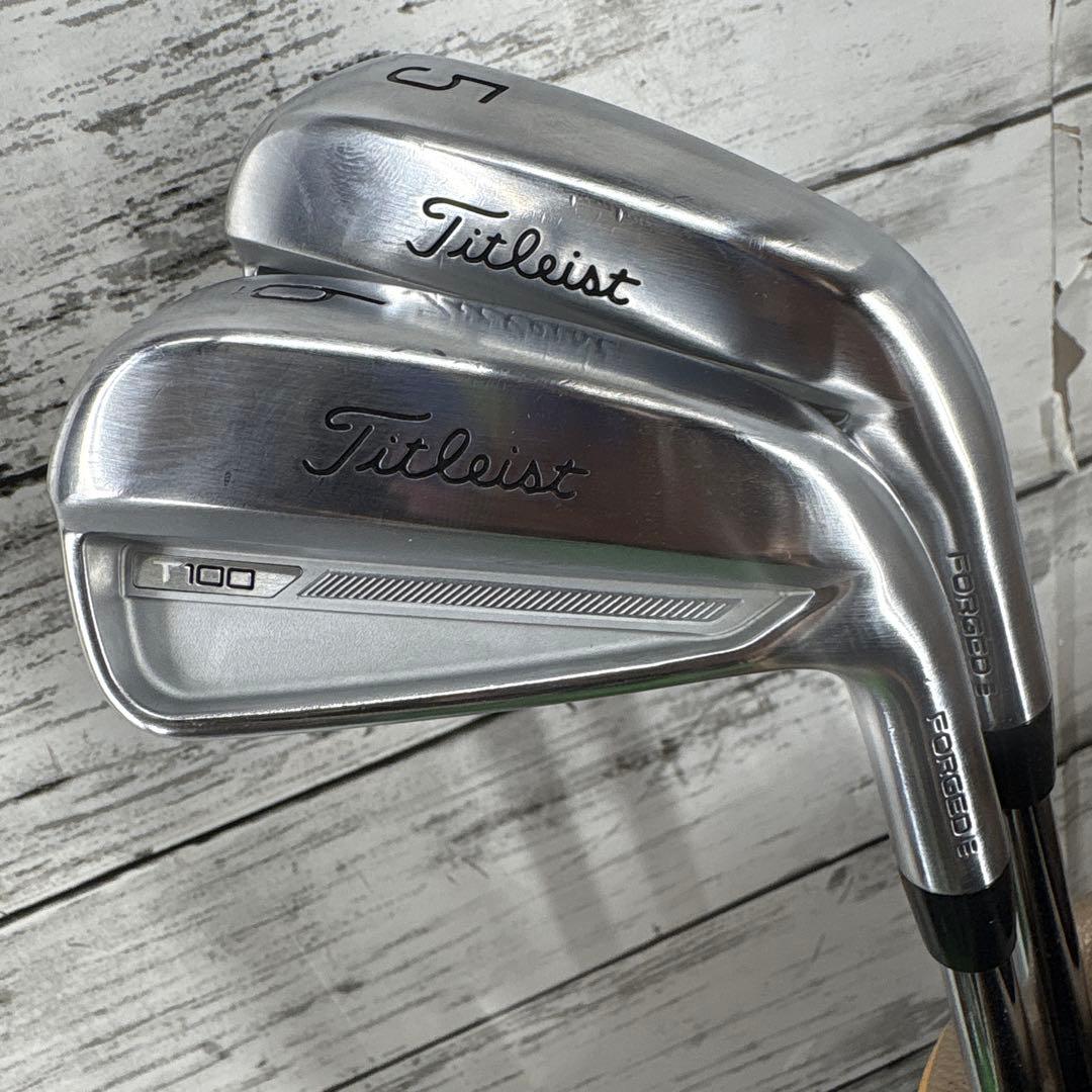 タイトリストT100 2023 5〜Pw AMT S200 TOUR WHITE