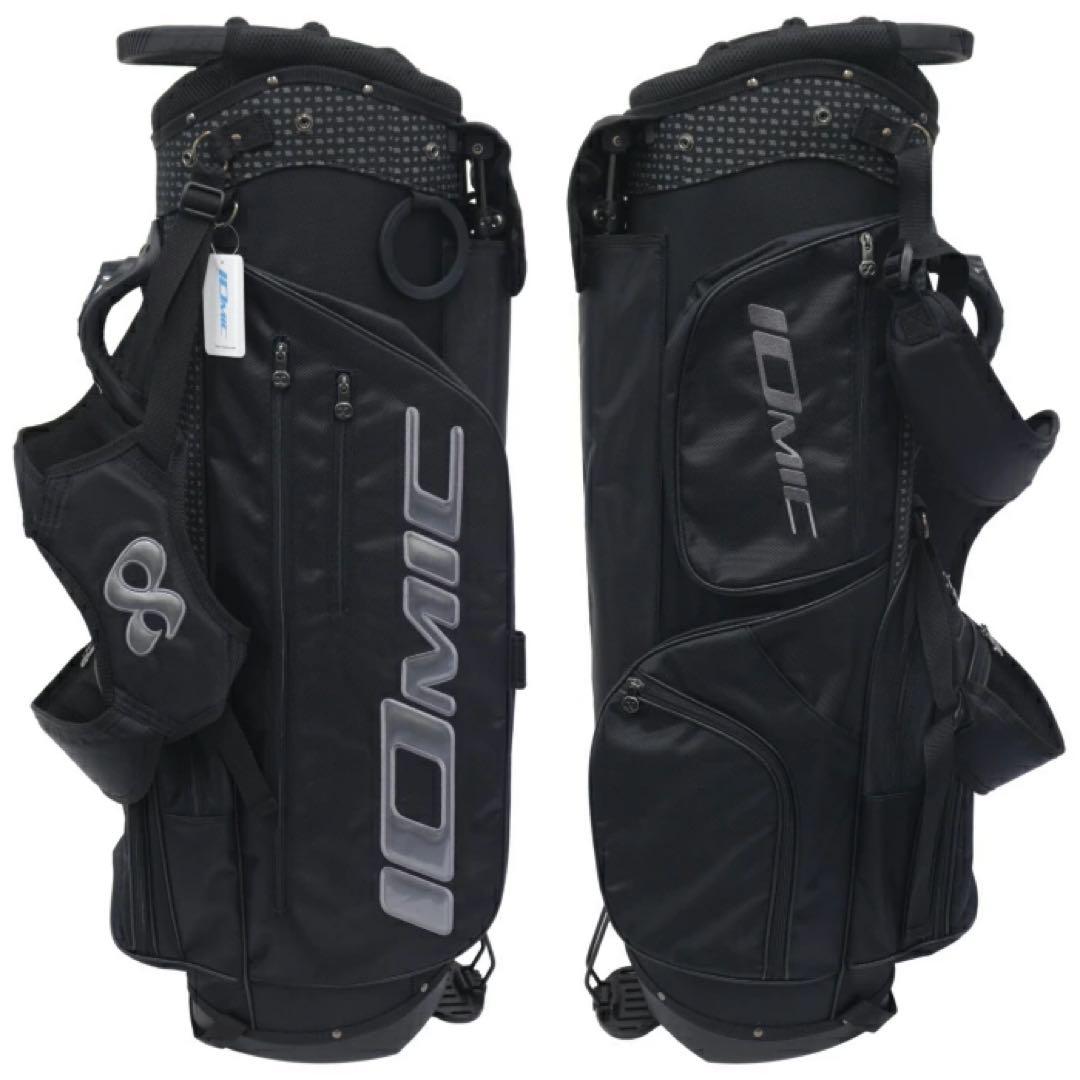 IOMIC イオミック スタンドキャディバッグ 9型 ブラック×シルバー