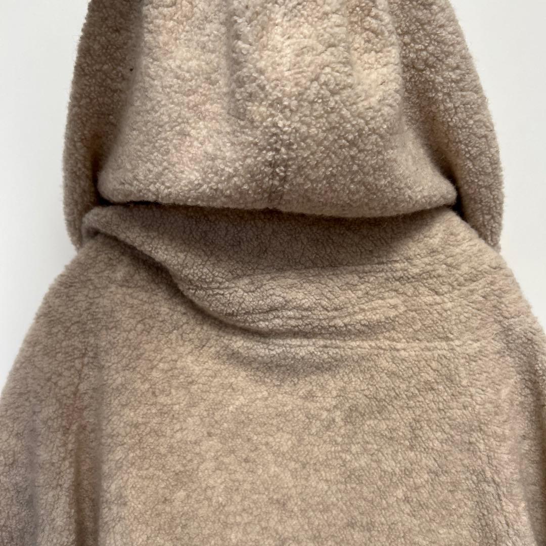 Y's ワイズ ヨウジヤマモト ボア ポンチョ フード