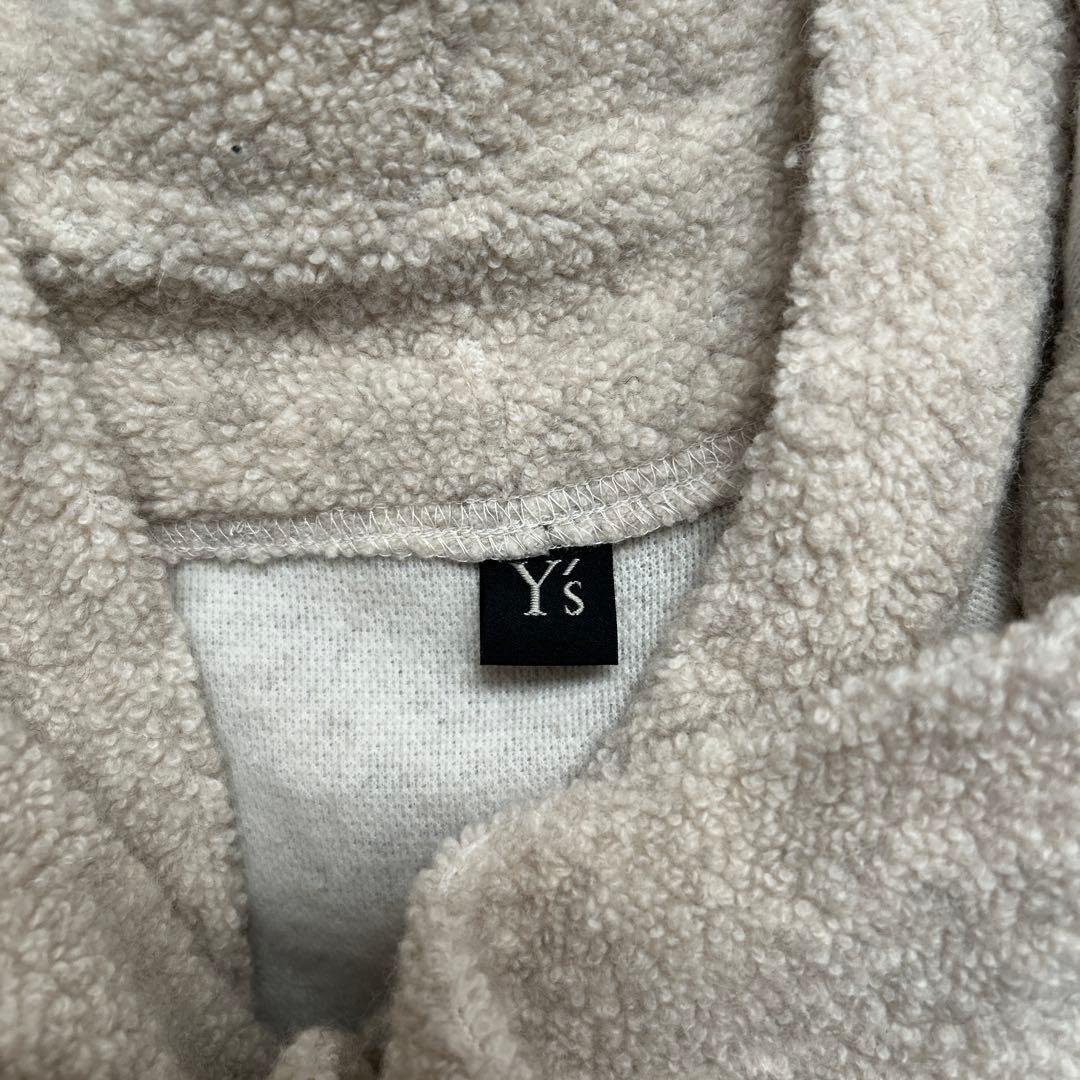 Y's ワイズ ヨウジヤマモト ボア ポンチョ フード