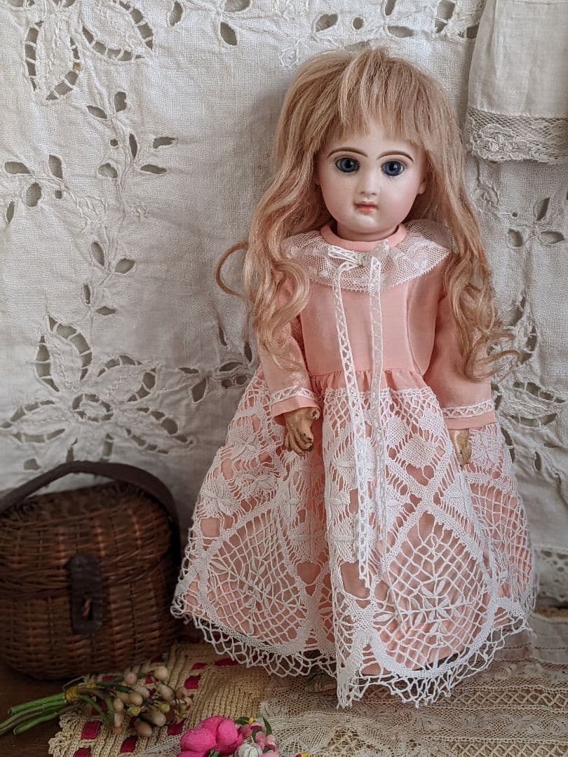 n】アンティークビスクドール用のワンピース - メルカリ