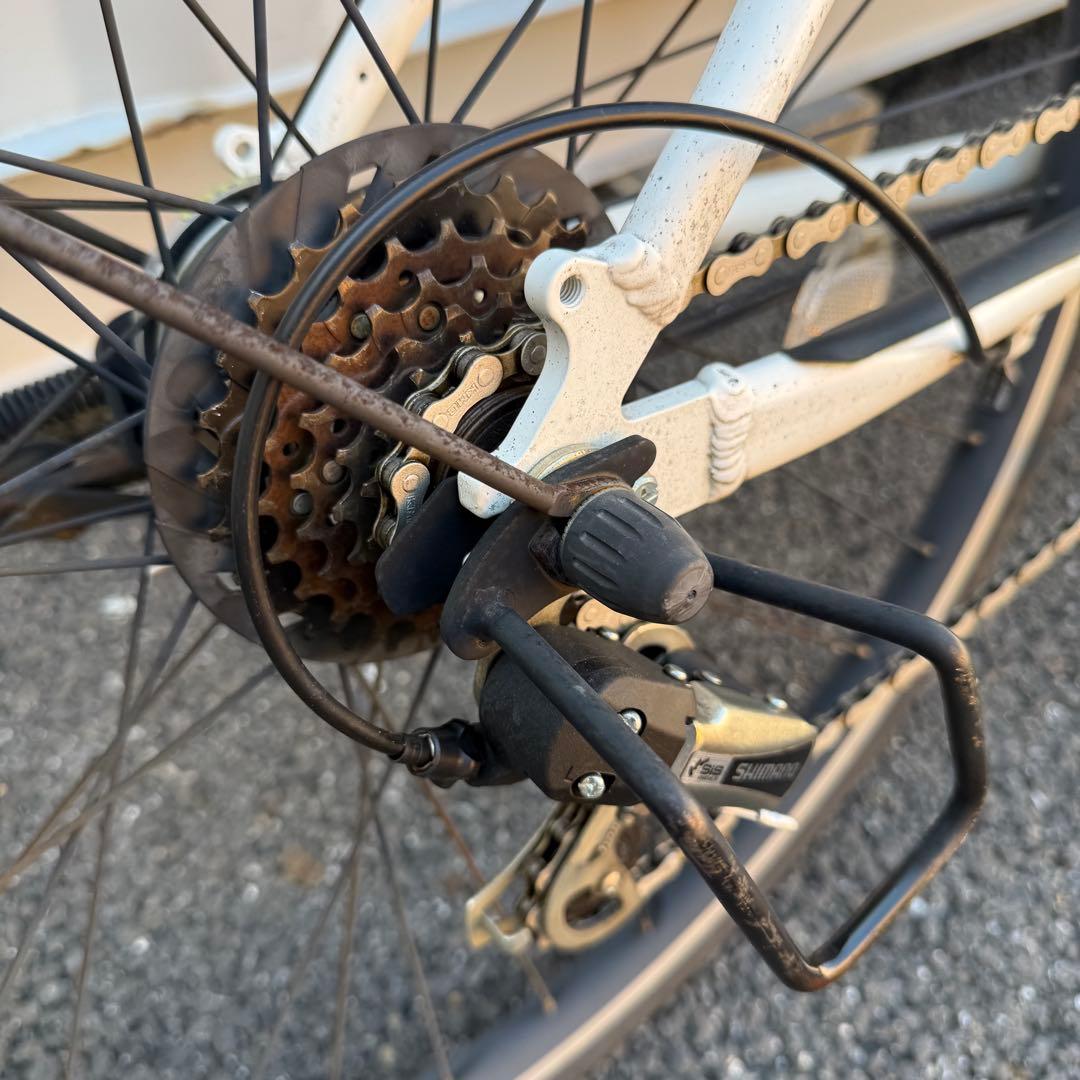 【都内/千葉引取】ブリヂストン製自転車 27インチ カゴ/鍵/6段変速付