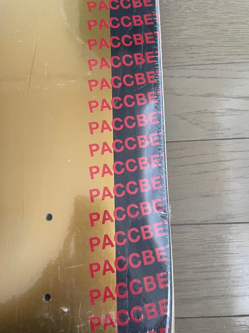 PACCBET ラスベート　ゴールドスケートデッキ　スケボー