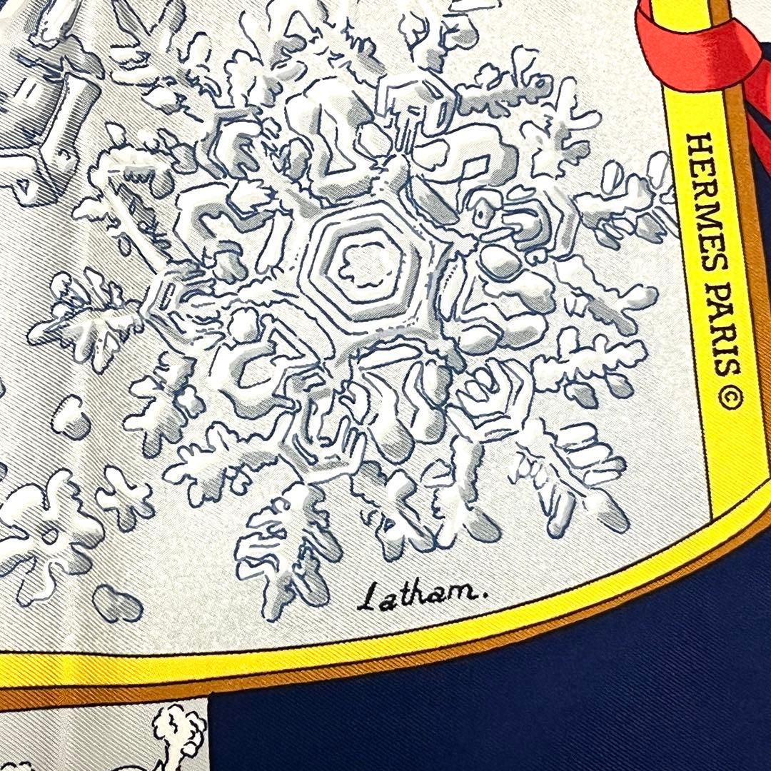 名作✨極美品✨HERMES エルメス スカーフ シルク カレ90 去年の雪