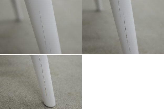 秋田木工 ハンナ ダイニングチェア ホワイト ビーチ材 ウィンザー 椅子 白