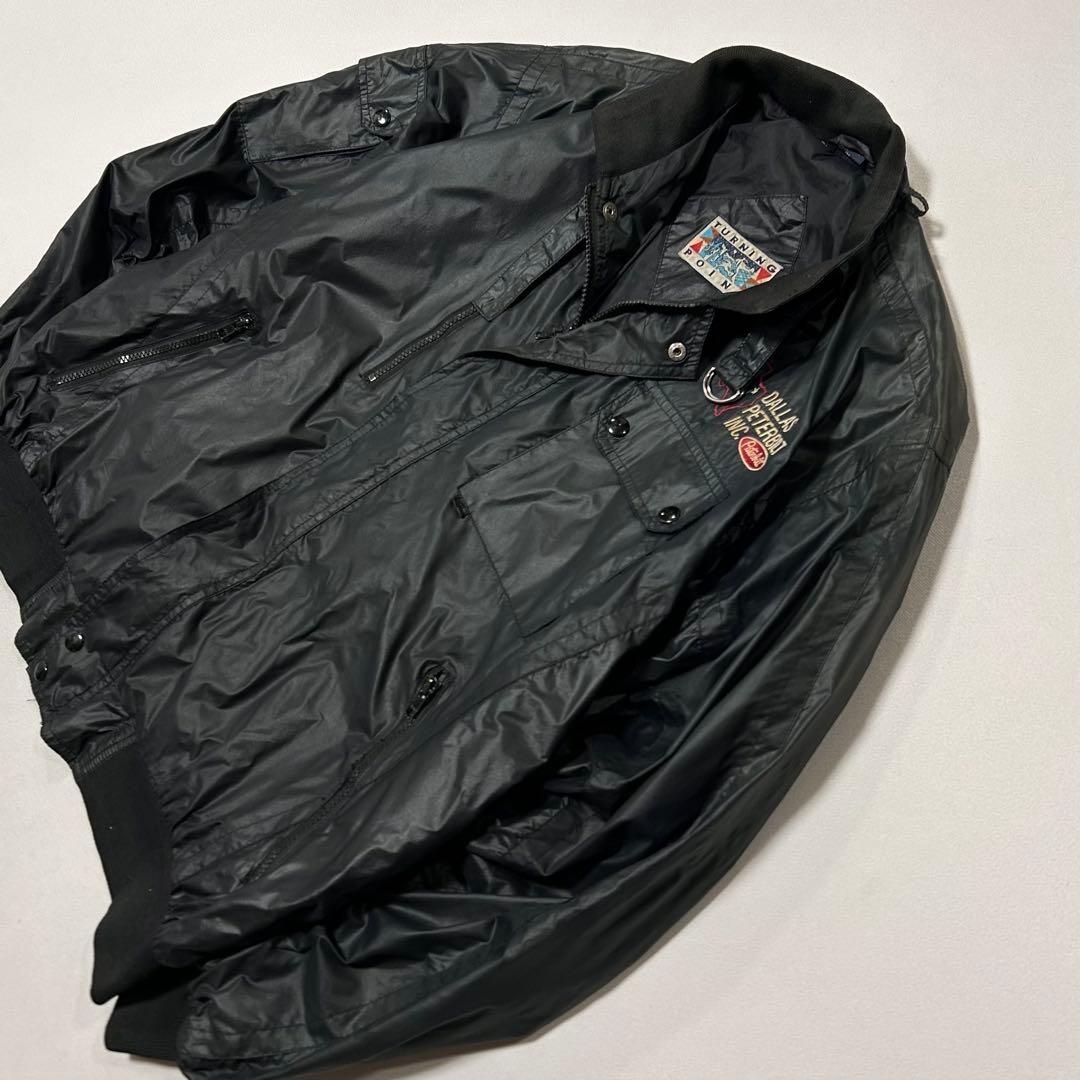 t*k様 90s Vintage ナイロン ボンバージャケット フェード 企業ロ