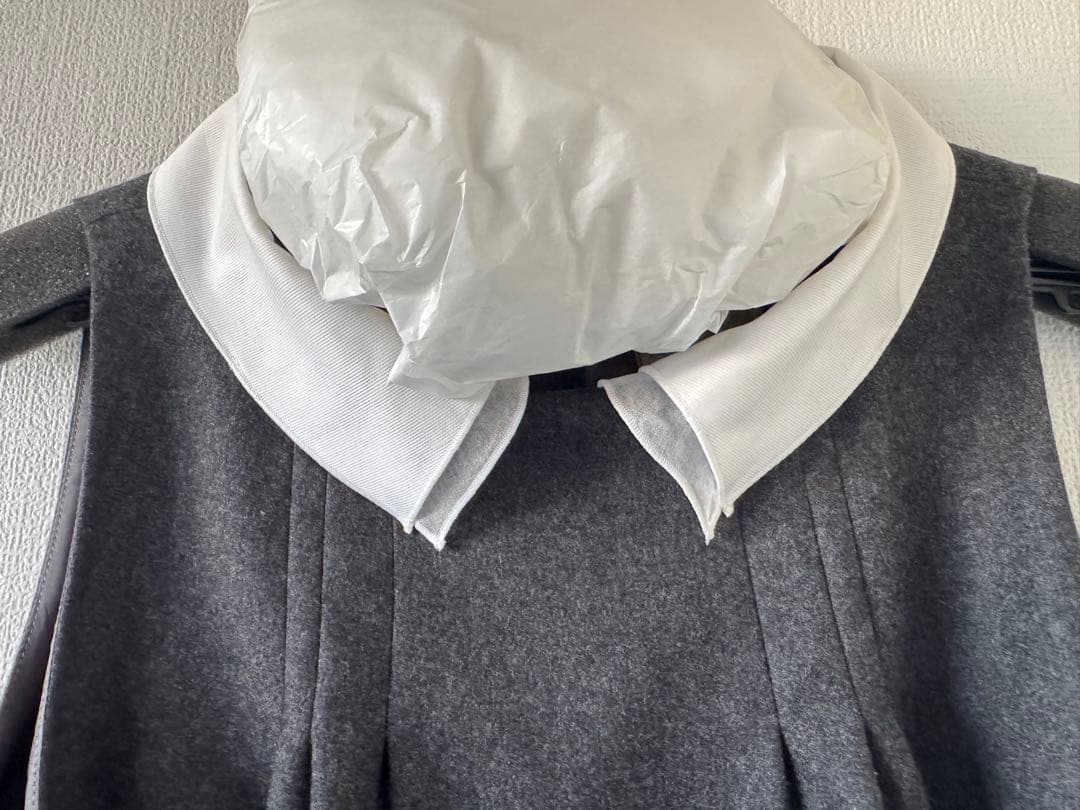 は*♡様 ディジーリンフォーフォクシー☆FOXEY☆白襟☆ワンピース☆グレー