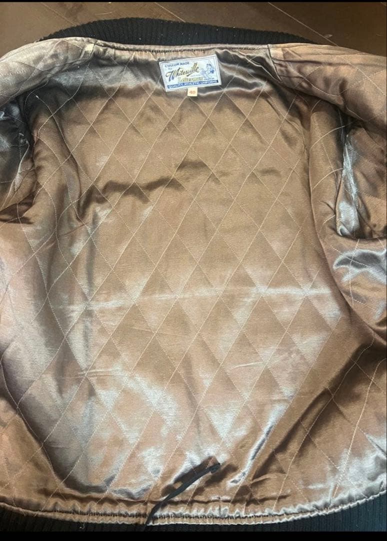 期間限定値下げサイズ40希少XL ホワイツビルインディアン刺繍スタジャン