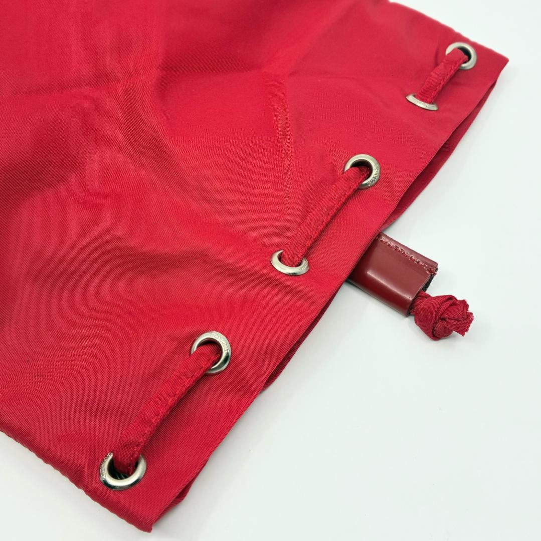 PRADA プラダ 巾着ポーチ 赤 レッド A1347A2