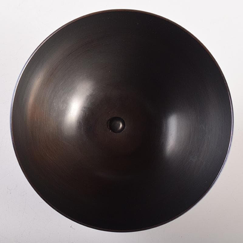 茶道具　幸来堂造　純銅製　茄子形　茶入　共箱　M　R7790