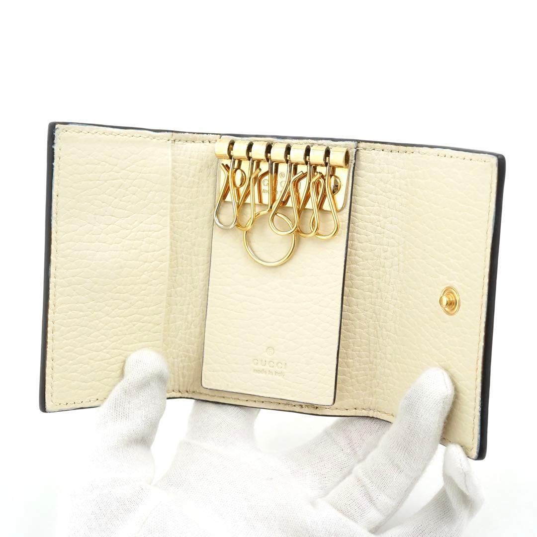 ✨未使用に近い✨　GUCCI キーケース　キーリング　マーモント　6連　GG