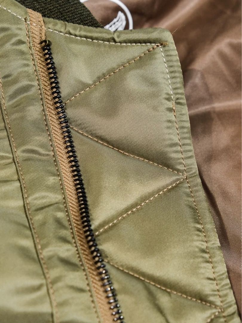 サイズ38M希少 B-15B 初期型 復刻 MA-1 no.3220規格 馬革