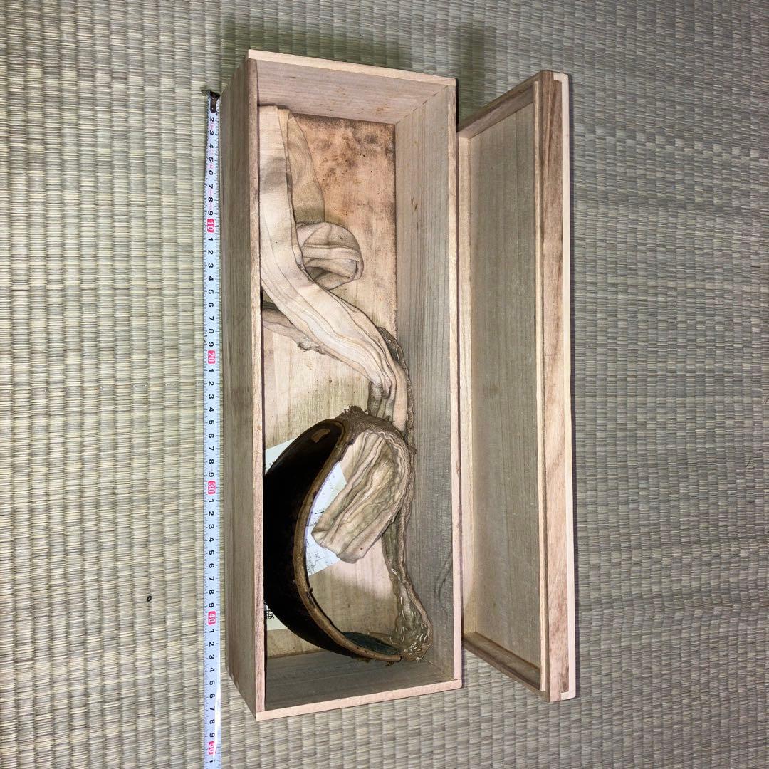 最終値下げ　鎧・甲冑　桐箱付きの鐵味良い本歌の鉢金　 額当て