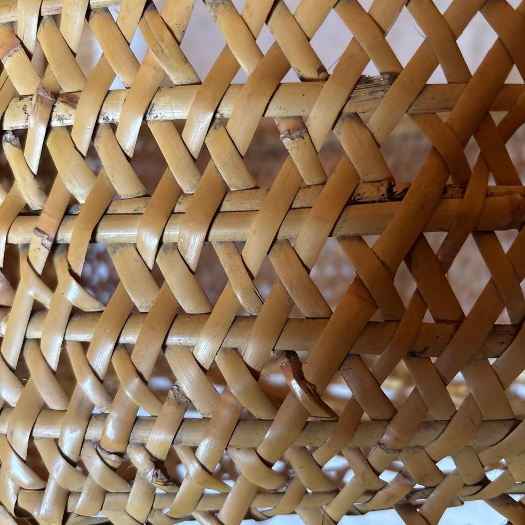 激レア 入手困難 根曲がり竹手籠 昭和レトロな逸品 ￼ヴィンテージ