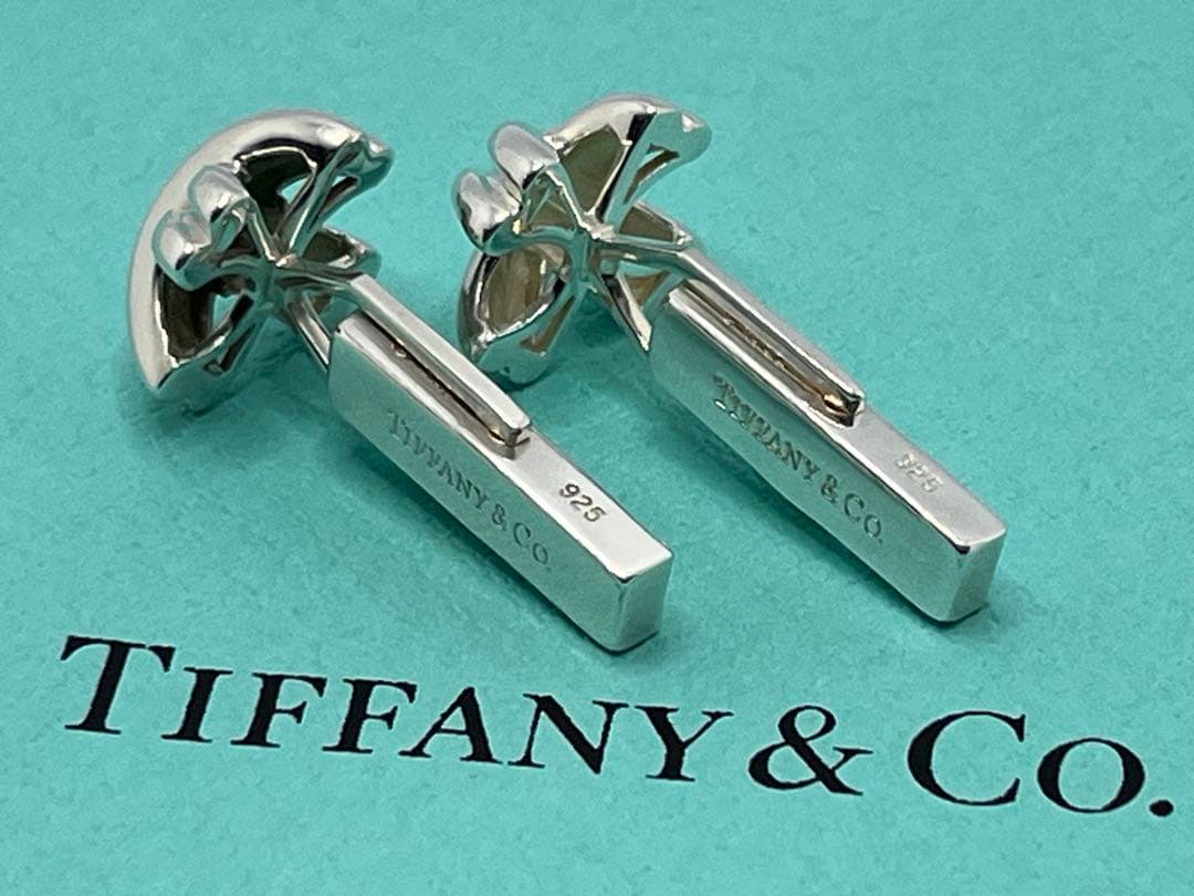 c519 美品　ティファニー　シグネチャー　カフス　カフリンクス　シルバー925