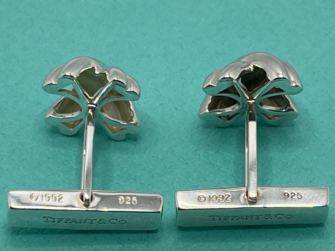 c519 美品　ティファニー　シグネチャー　カフス　カフリンクス　シルバー925