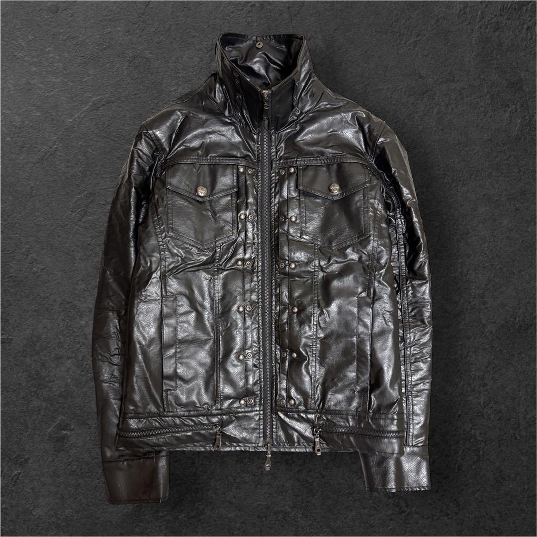 Archive レザージャケットV系 darkwear 平成 y2k お兄系 - メルカリ