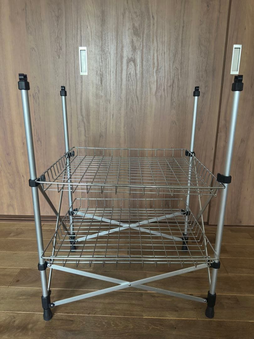 廃盤】snow peak フィールドキッチンテーブル ガビングフレーム付き