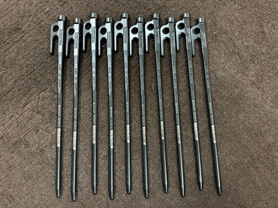 未使用品　スノーピーク　ソリッドステークス30 10本 ペグハンマー 収納ケース