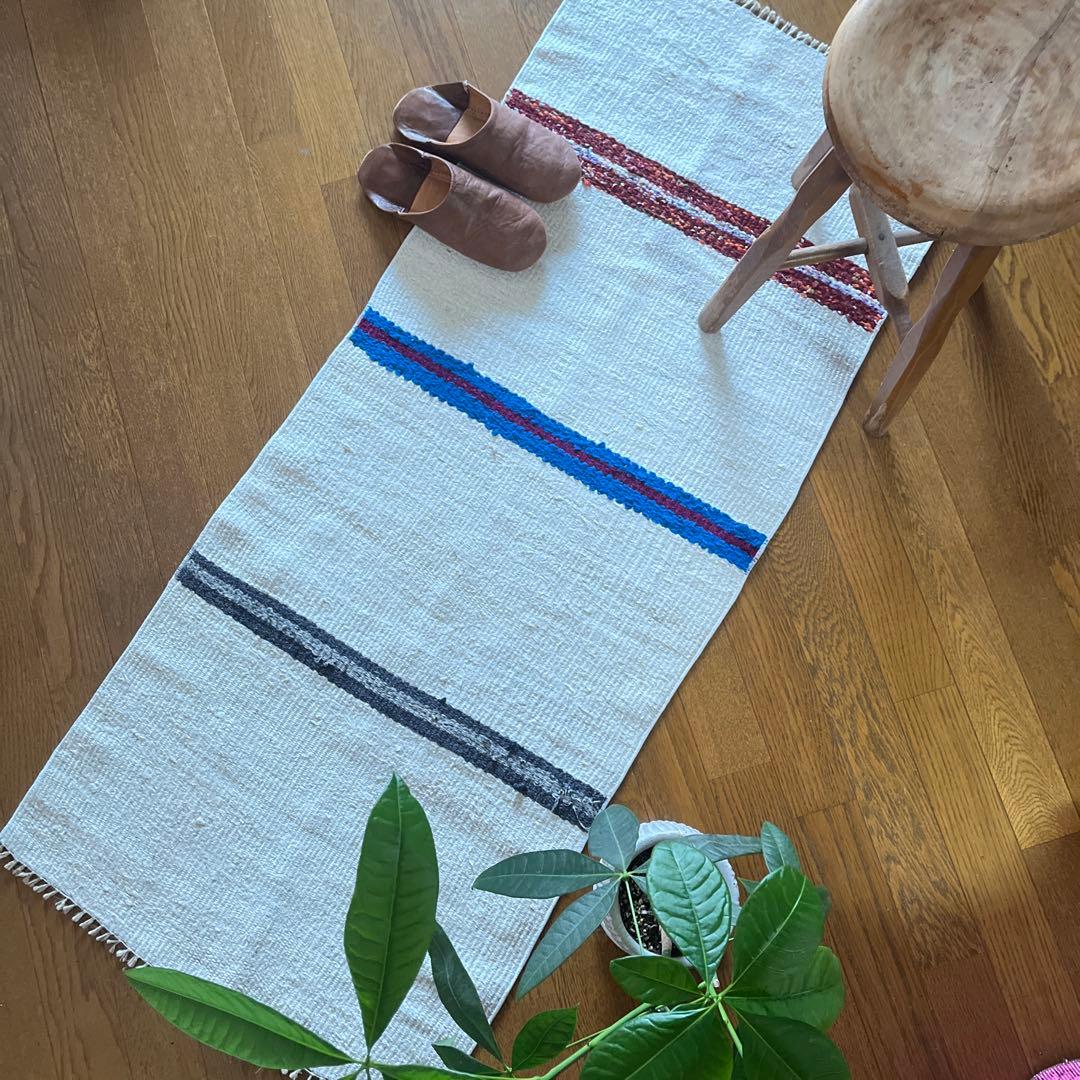 トルコヴィンテージ麻ラグNo.96 生成り