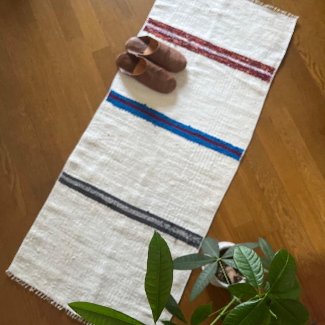 トルコヴィンテージ麻ラグNo.96 生成り