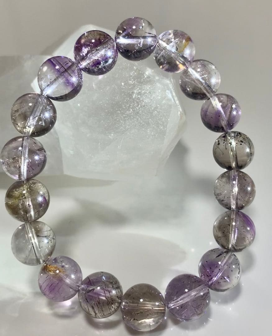 【cl】　★高品質★ アメジストエレスチャル　スモーキー　スーパーセブン