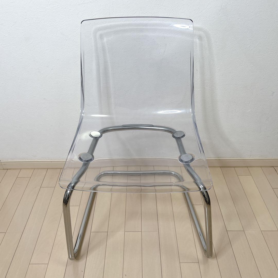 IKEA TOBIAS トービアス ダイニングチェア 椅子 クリア 透明