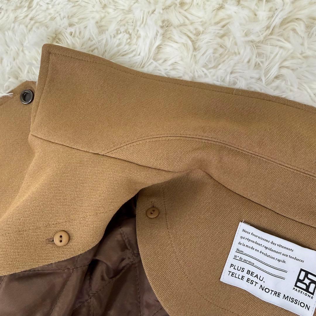 美品 PACCIONE ナノヒーティングトレンチ風コート ライナー付